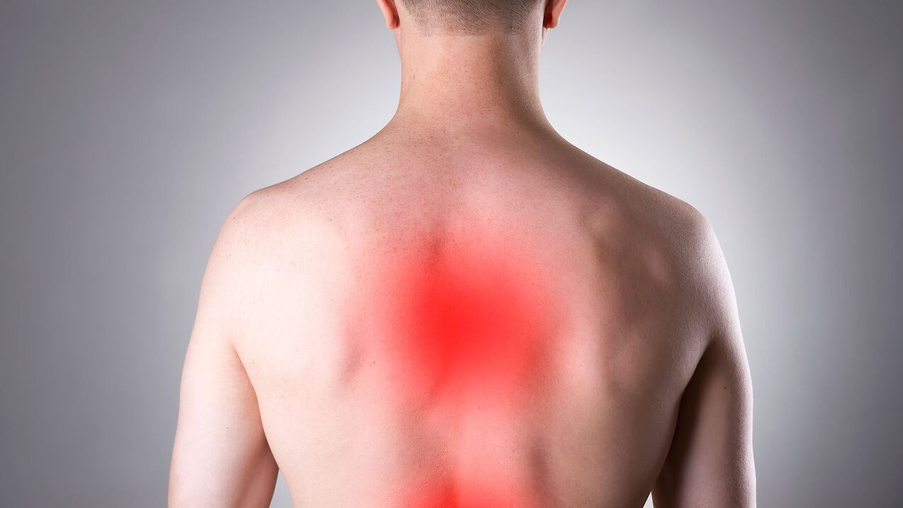 mal de dos dû à l'ostéochondrose